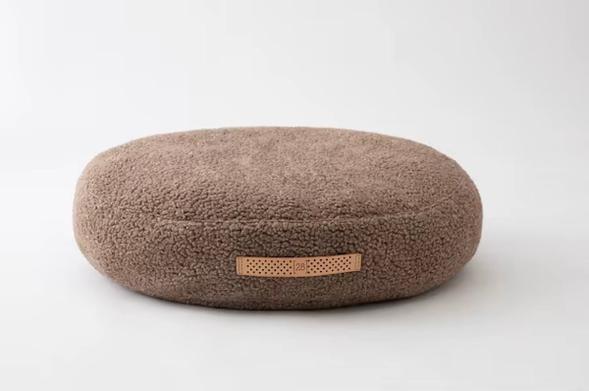 Yangyangpet Cheap Cama De Perro 40CM 120CM Custom Boucle Warm round Donut Cuddler Luxury Animal Bed Cat Boucle Pet Bed