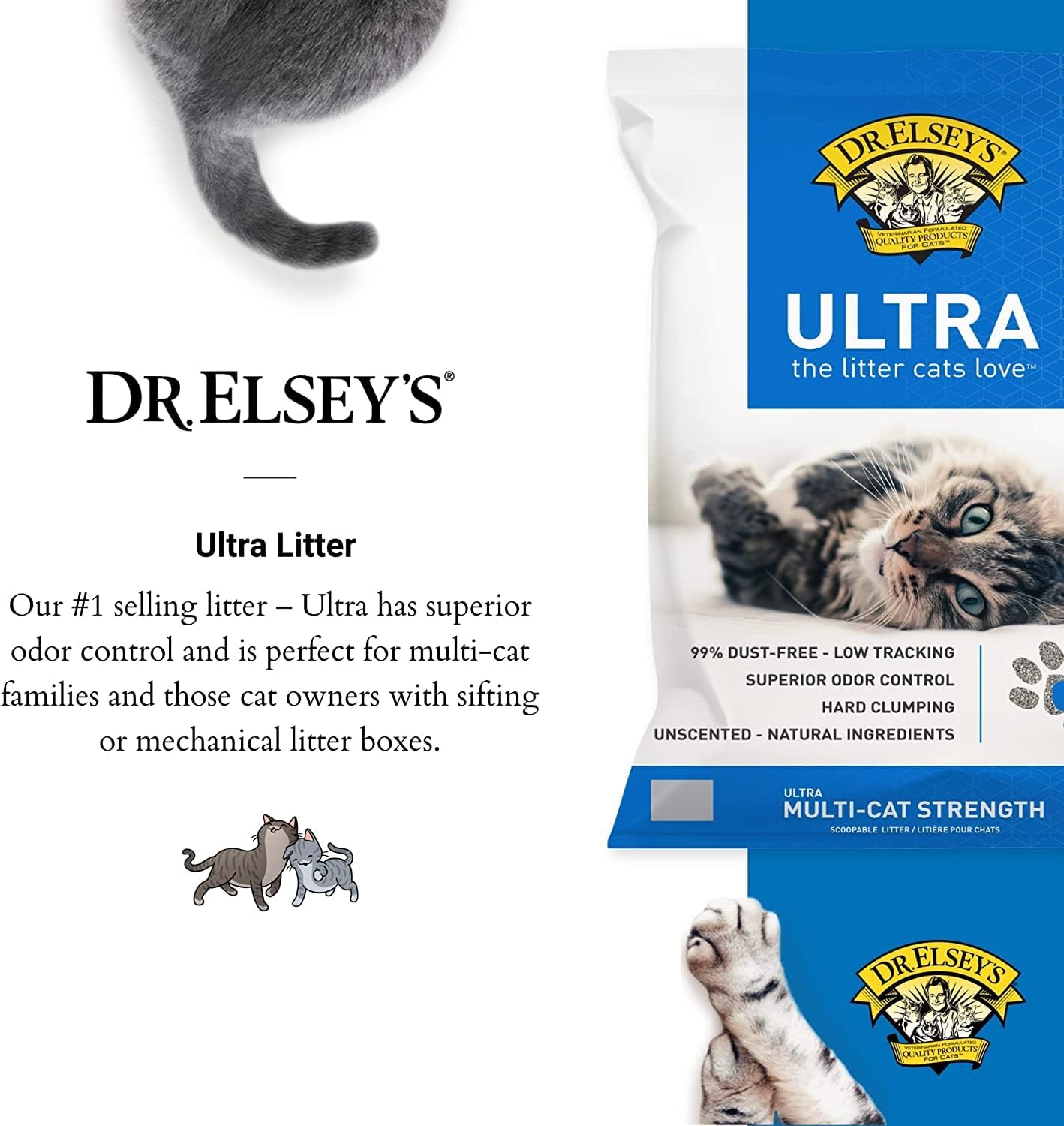 Ultra Unscented Clumping Clay Cat Litter 40 Lb. Bag