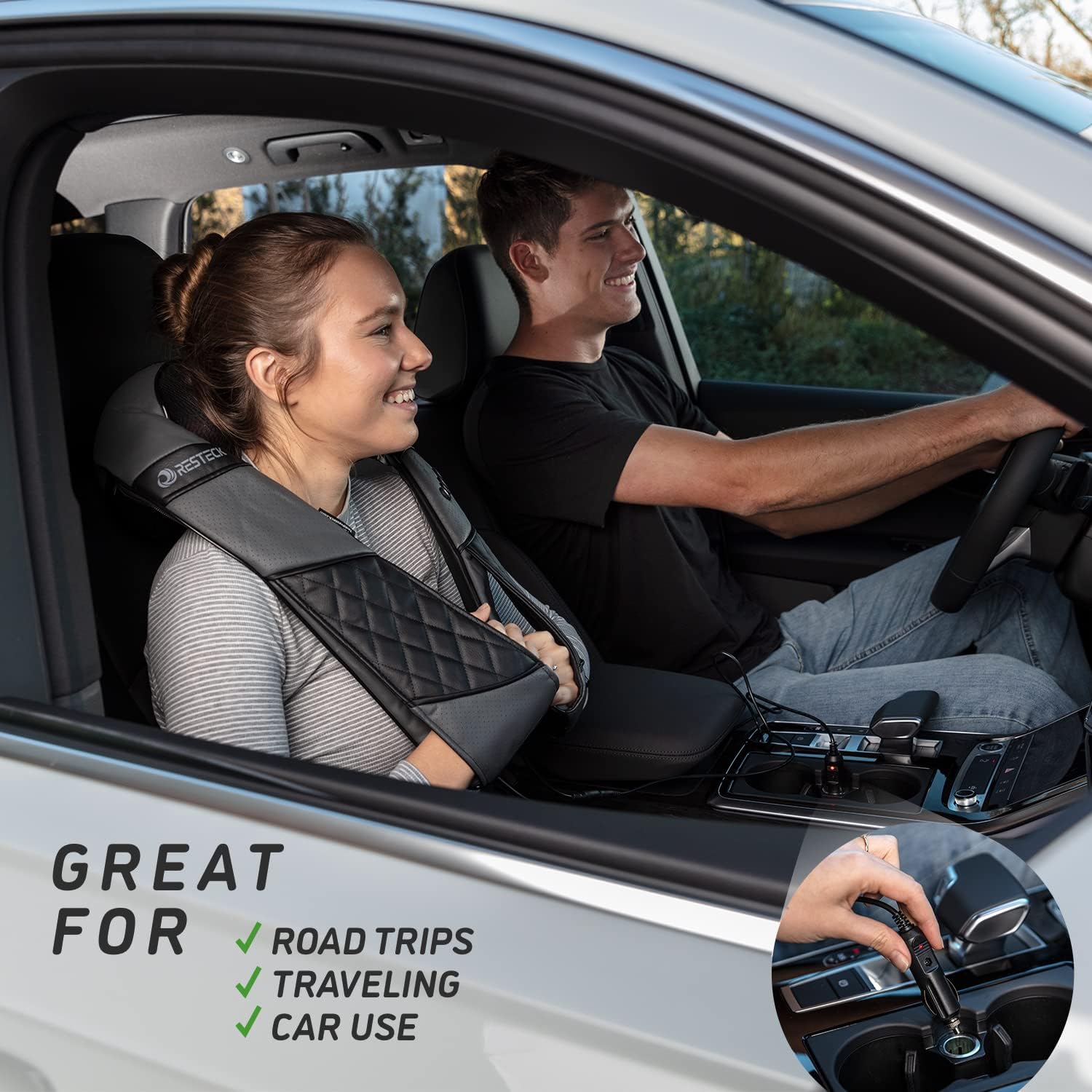 Massagers for Neck and Back with Heat - Deep Tissue 3D Kneading Pillow, Electric Shiatsu Shoulder Massage, Foot, Legs,Body - Relieve Muscle Pain - Office, Home & Car