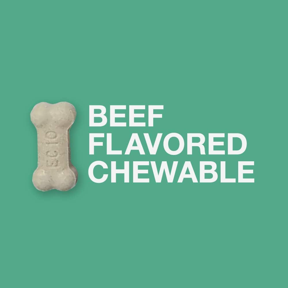 Chewable Quad Dewormer for Medium Dogs, 26-60 Lbs, 2 Chewable Tablets