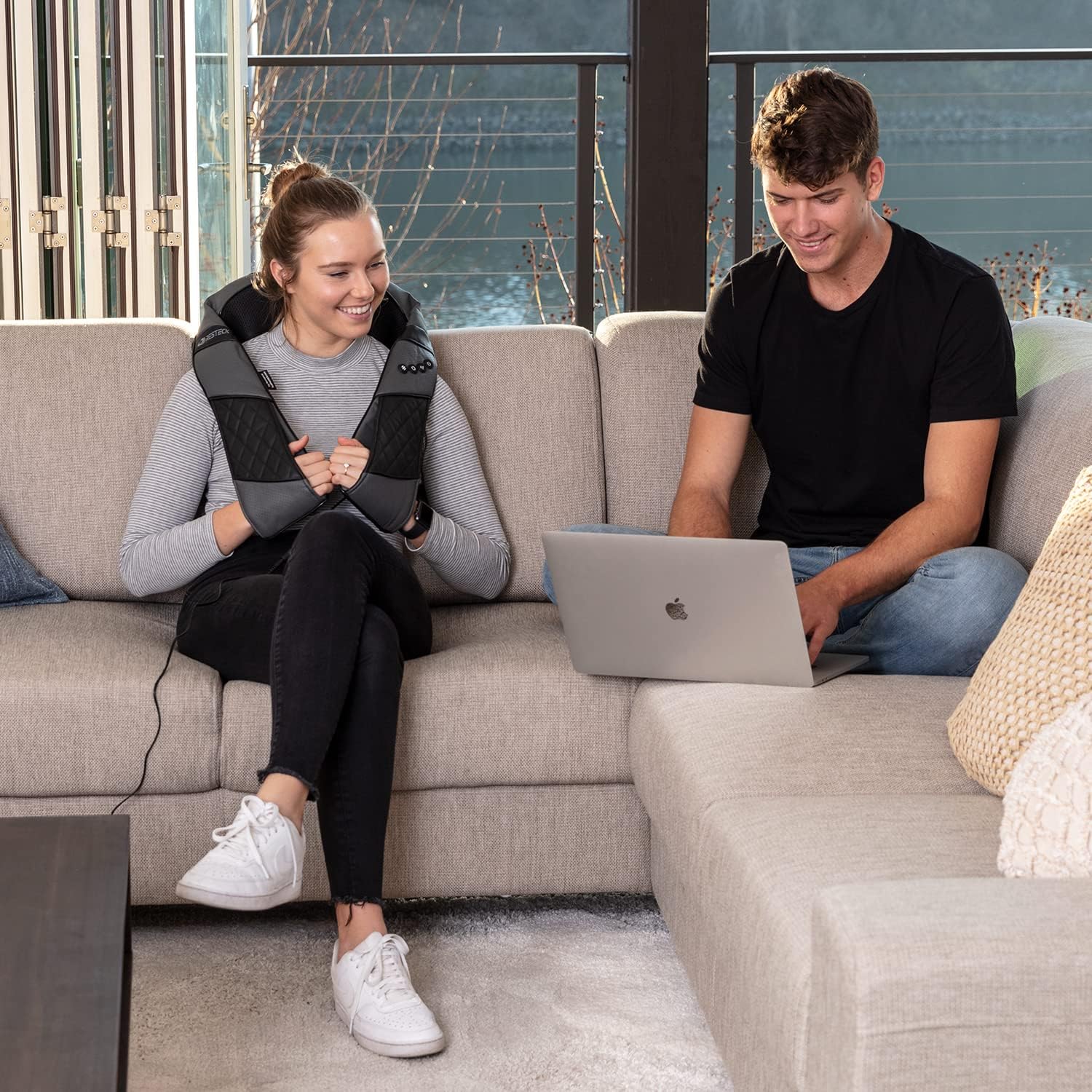 Massagers for Neck and Back with Heat - Deep Tissue 3D Kneading Pillow, Electric Shiatsu Shoulder Massage, Foot, Legs,Body - Relieve Muscle Pain - Office, Home & Car