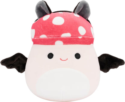 Original 5-Inch Halloween 4-Pack – Gabin Pumpkin Axolotl, Fitzy Goblin Holding Latte, Malcolm Bat Mushroom, Ms. K Purple Clown – Official Jazwares Plush (Little)